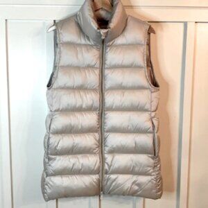 NWOT Save the Duck eco-Friendly Champagne Color long Puffer Vest